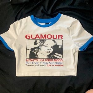 Cropped fitted shirt